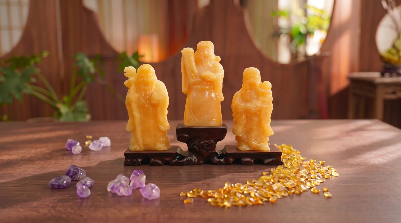 福禄寿(黄玉)